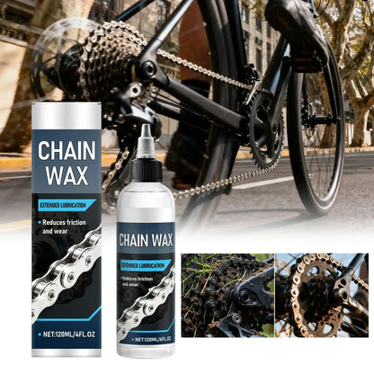 120ml Wax Based Bike Chain Lube MTB Motorcycle Lubricant for Dry/Wet Conditions Chain Cleaner Maintenance