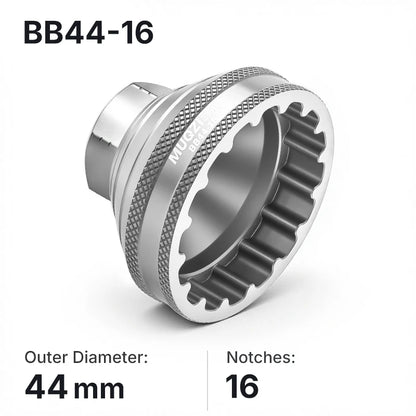 MUQZI Bottom Bracket Install Removal Tool 12/16-Notch Fits 39mm/40.5mm/44mm/45.6-46.6mm Outer Diameter BB Cups