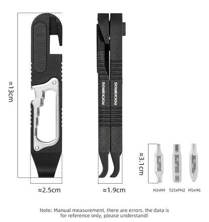 ROCKBROS Multifunctional Portable Tire Levers Ratchet Wrench