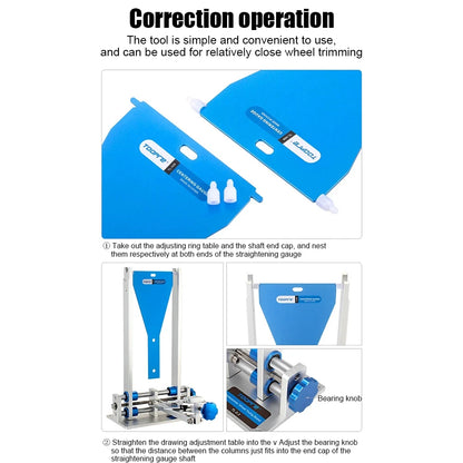 Toopre Portable Bicycle Correction Instrument Positioning Center Accessory for Wheel Rim Correction Bracket Adaptation Parktool