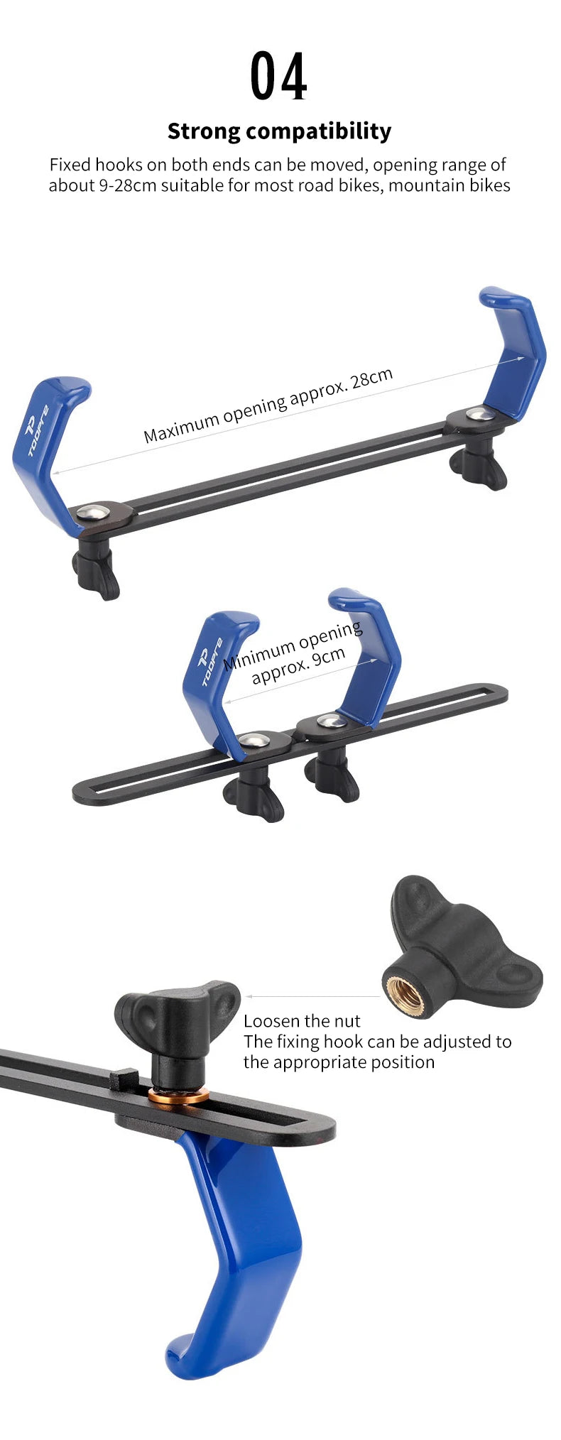 TOOPRE Bicycle Front Wheel Holder Mountain Bike Road Wheel Group Fixing Frame Handlebar Anti Sway Tool