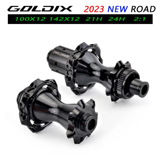 GOLDIX CX17 21H/24H  2:1 Center Lock Disc Brake Thru 142×121 100×12 for HG/XDR Road Bike Hub