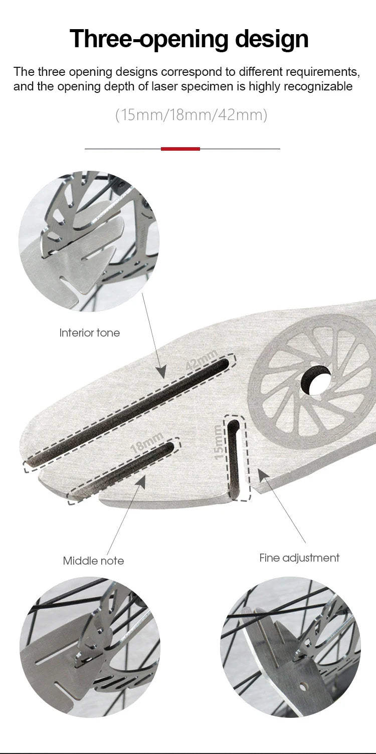 Bicycle Tool Disc Brake Rotor Alignment Truing Tools MTB Flattening Correction Wrench Stainless Steel Bike Repair Tool