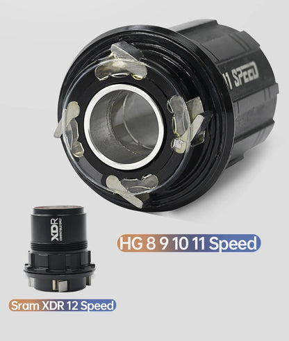 ARC Road Bike Hub Center Lock Disc Brake 6 Sealed Bearing Hub  4 Pawls 48 Clicks For HG XDR 8 9 10 11 12 Speed