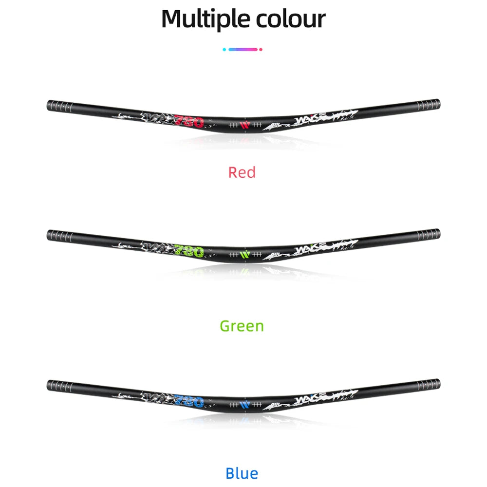 Mountain Bike Handlebars 31.8MM Diameter High-Rise Handlebar with Matte Surface 720MM 780MM Length Aluminum