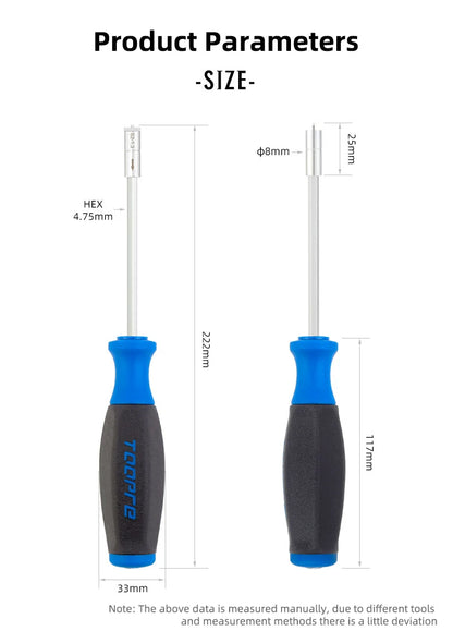 TOOPRE Spoke Nipple Insertion Wrench Hidden Spoke