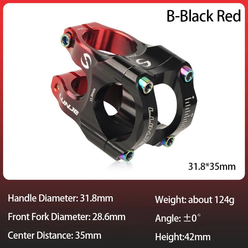 CNC MTB Stem 31.8 Ultralight Handlebar Stem 35mm Aluminum
