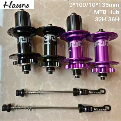 HASSNS  Hub 6-Pawl 72T QR 32H/36H 4-Sealed Bearings Disc Brake Freehub for 7-12 Speed Dirt Jump