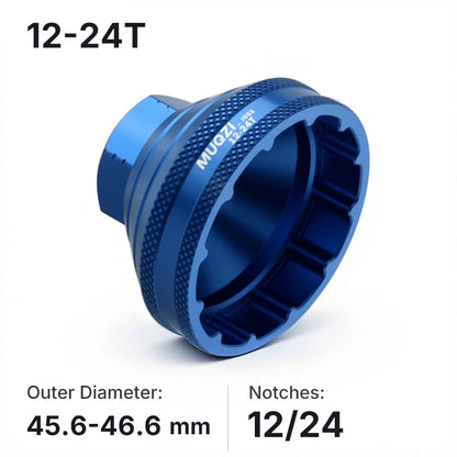 MUQZI Bottom Bracket Install Removal Tool 12/16-Notch Fits 39mm/40.5mm/44mm/45.6-46.6mm Outer Diameter BB Cups