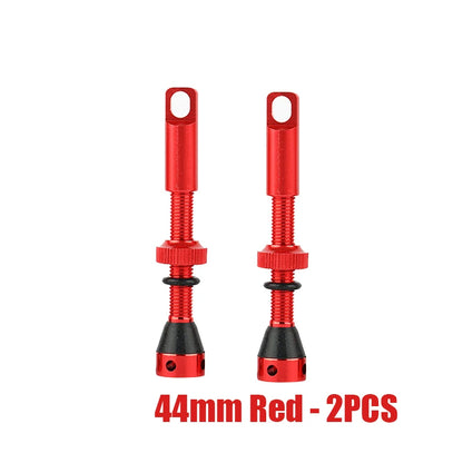 2pcs Bike Tubeless Valve Stem 40mm 44mm 60mm with Integrated Presta Valve Core Removal Tool Cap For MTB Road Bicycle Tire Rim