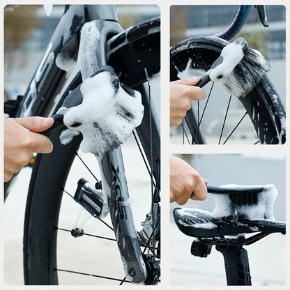 Bike Cleaning Tool Set Brush Kit for Mountain Road City BMX and Folding Bicycle Maintenance