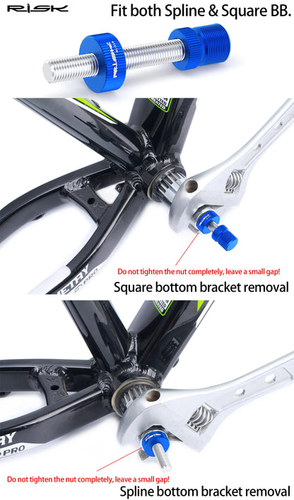 RISK RL215PRO Square & Spline BB Bottom Bracket Anti Drop Fixing Rod