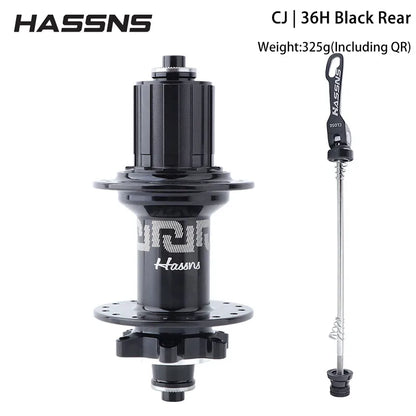 HASSNS  Hub 6-Pawl 72T QR 32H/36H 4-Sealed Bearings Disc Brake Freehub for 7-12 Speed Dirt Jump