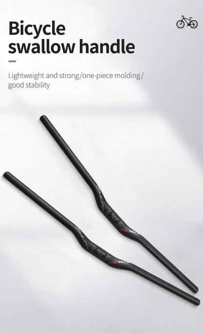 Carbon mountain bike handlebar  MTB 3k 31.8*680 760mm swallow-shaped handlebar