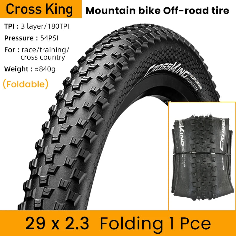 Cross King 27.5x2.0 29x2.0 MTB 29x2.3 Foldable Mountain Bike Tire 180TPI ShieldWall System Bicycle Folding Tyre Tubeless Ready