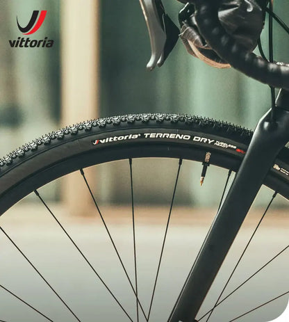 Vittoria Bicycle Road Tubeless Tire 700x33C/37C/40C TERRENO DRY Gravel Endurance 120TPI for Long Distance Cycling