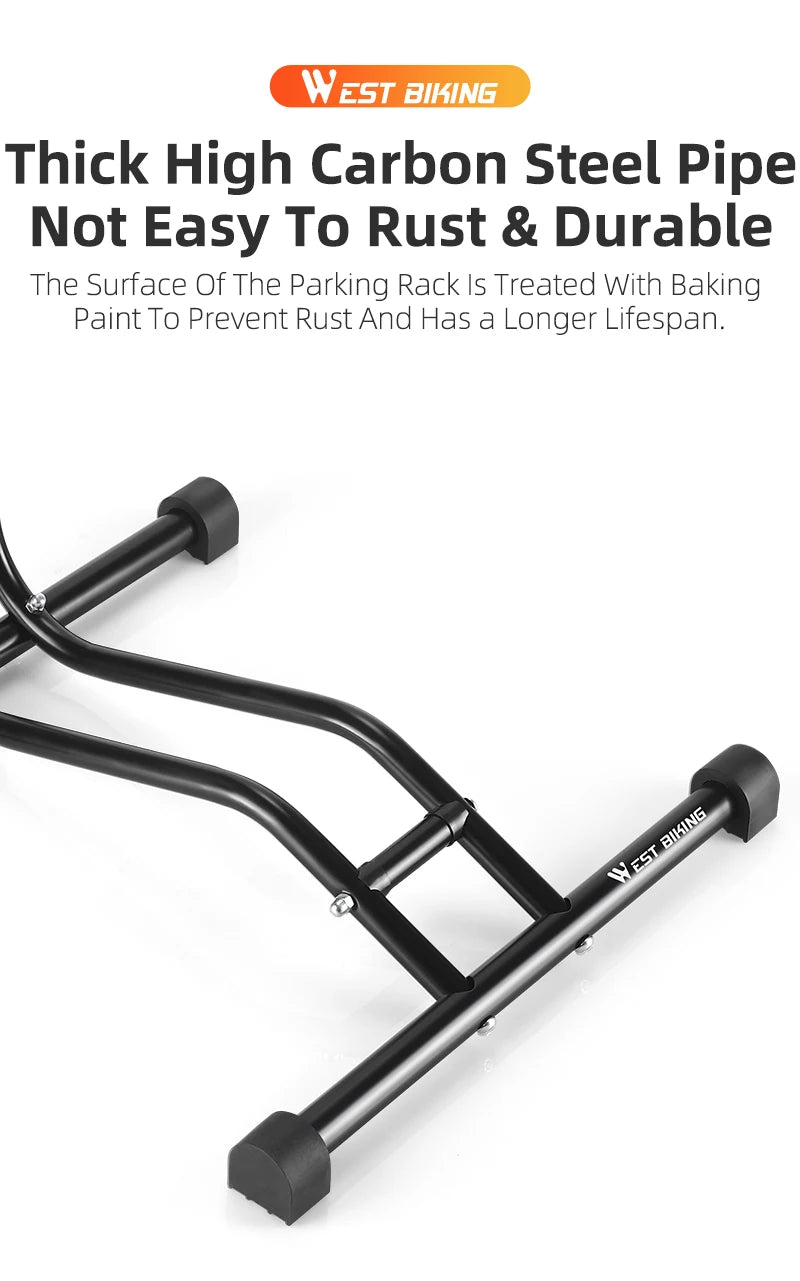 WEST BIKING 3 In 1 Bicycle Parking Rack Multifunctional Bike Indoor Garage Storage Stand MTB Road Bike Maintenance Repair Stand
