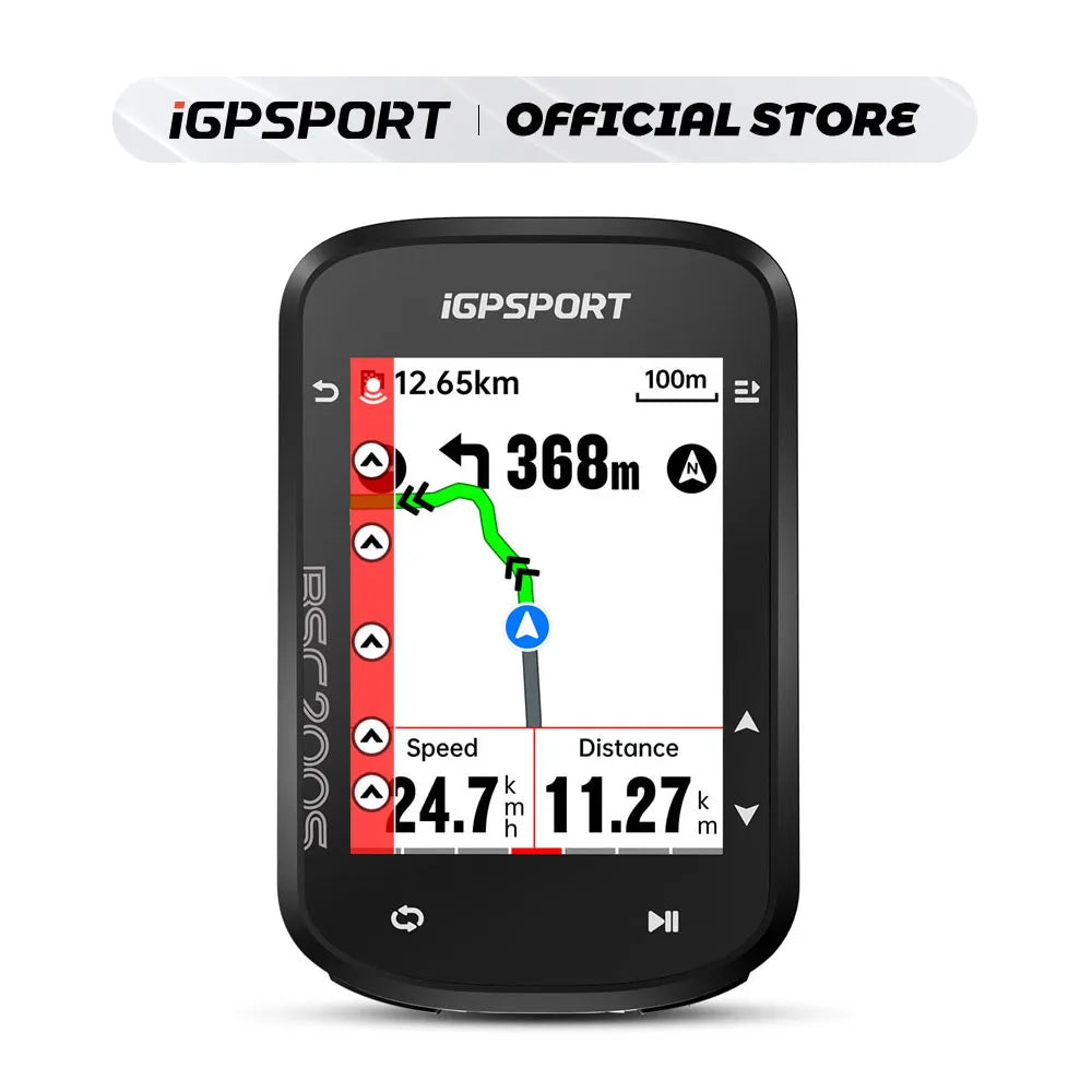 iGPSPORT BSC200S GPS Route Navigation Bike Computer Colorful Screen Wireless Speedometer Odometer Bluetooth Ant+