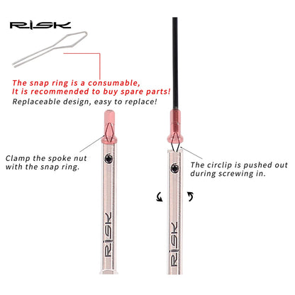 Bike Spoke Nipple Insertion Tool