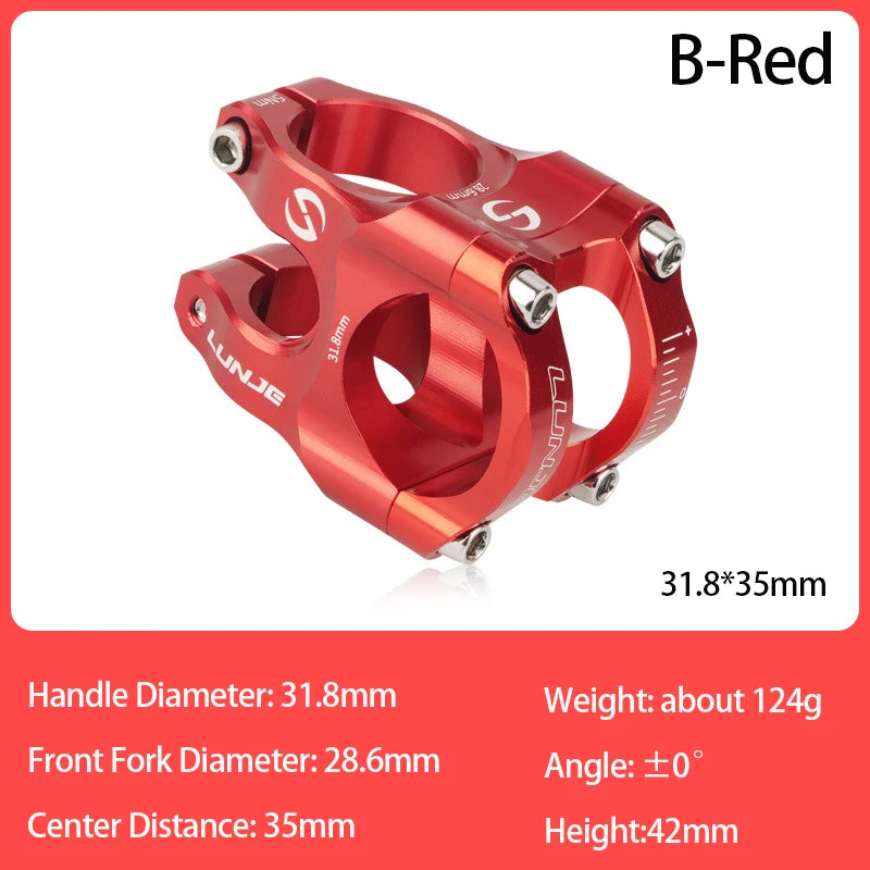 CNC MTB Stem 31.8 Ultralight Handlebar Stem 35mm Aluminum