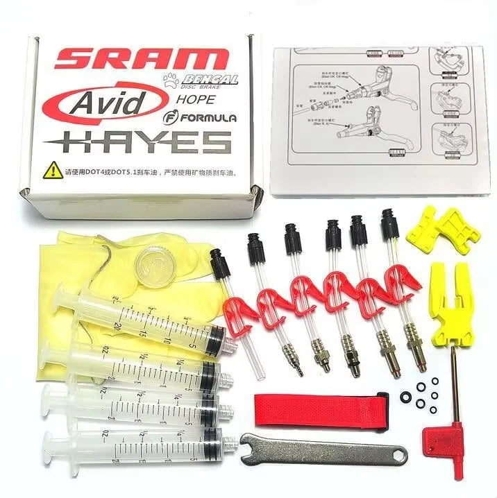 Hydraulic Disc Brake Bleed Kit For Formula Sram Avid Juicy Hayes Hope