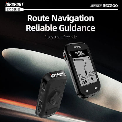 IGPSPORT BSC200 GPS Bicycle Computer Cycling Wireless Speedometer Route Navigation ANT+ Bluetooth 5.0 Accessories
