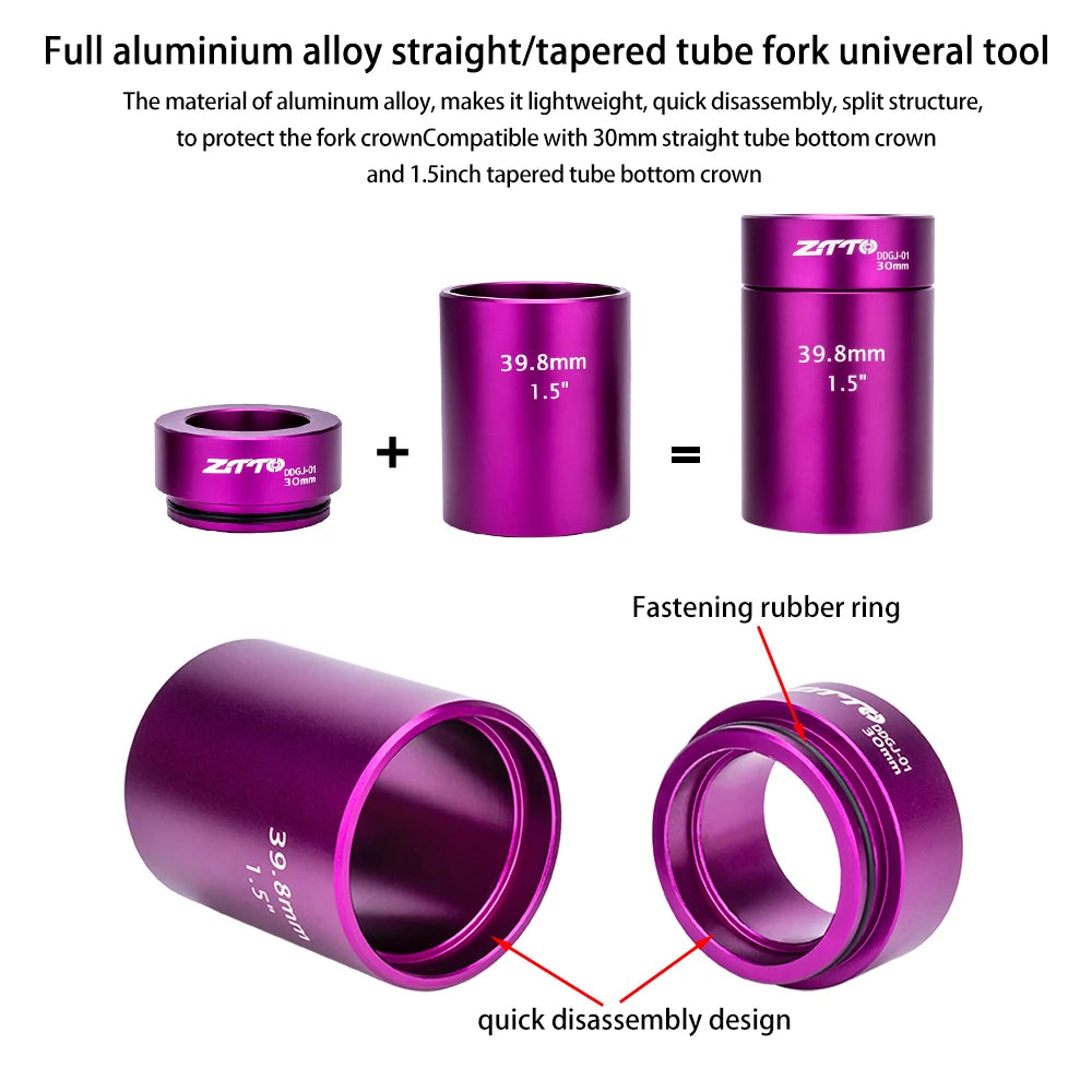 ZTTO Bicycle Headset Press Fit Install And Remove Tool Semi Integrated Steering Box Fork Crown Spacer Washer Installer Driver
