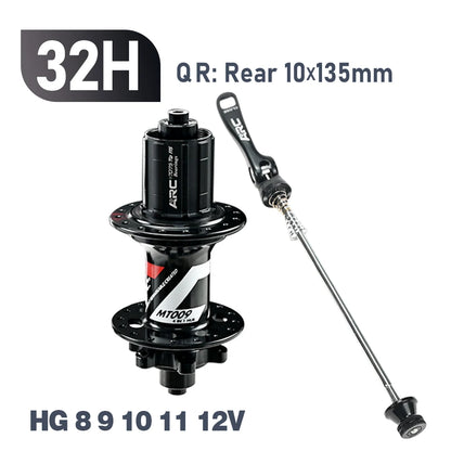 ARC 009 32 Holes 4 Sealed Bearing Hubs HG/XD MS 8 9 10 11 12-speed 6 Claws 114 Clicks