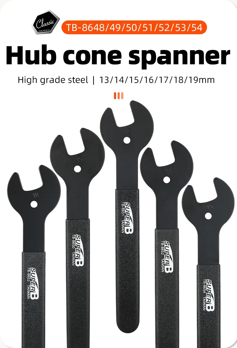 Super B Bicycle Tools Hub Cone Spanner 13-19mm