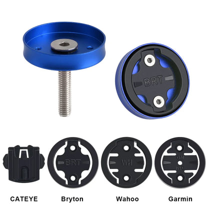 RIDERACE Bicycle Computer Holder For Garmin GPS Top Cap Mount Bracket