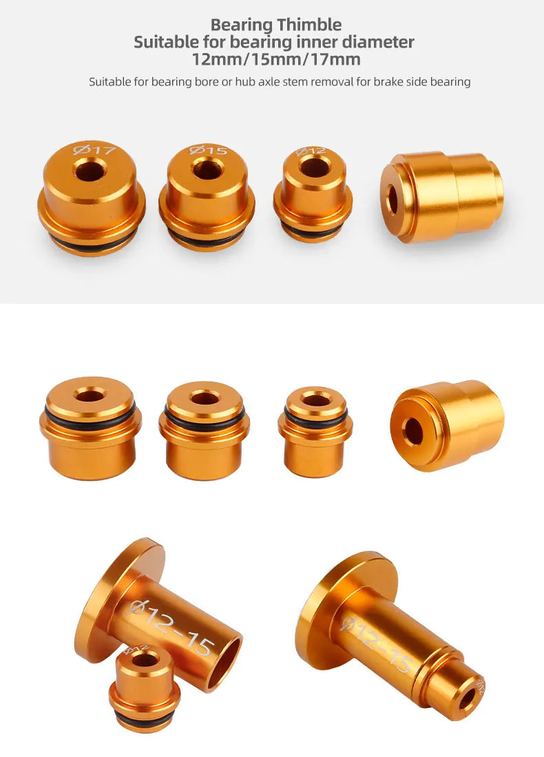 Bicycle Bearing Extractor Installation Removal Tool Kit