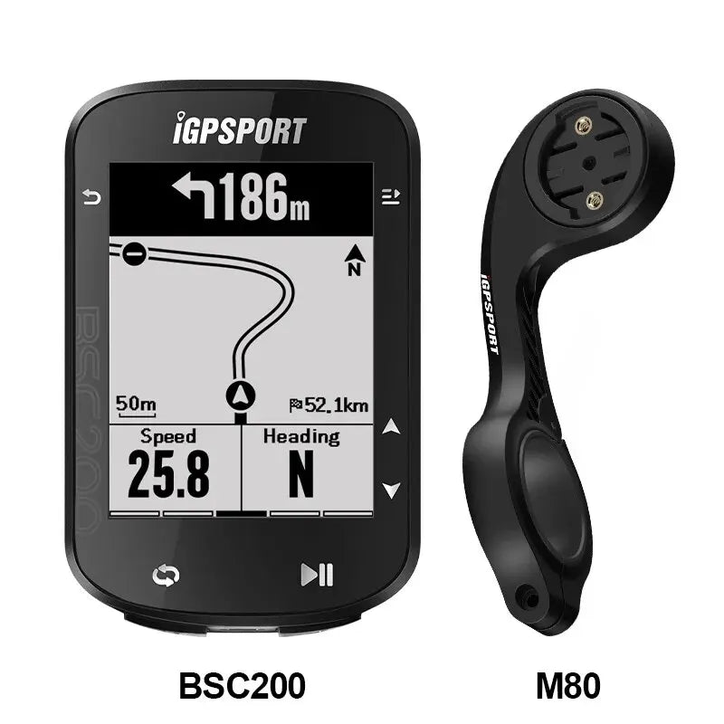 IGPSPORT BSC200 GPS Bicycle Computer Cycling Odometer Wireless Speedometer Route Navigation ANT + Bluetooth5.0
