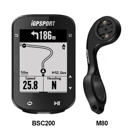 IGPSPORT BSC200 GPS Bicycle Computer Cycling Odometer Wireless Speedometer Route Navigation ANT + Bluetooth5.0