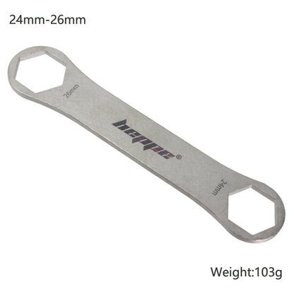 HEPPE Bike Fork Shoulder Wrench Bicycle Front Fork Repair Tool Fork Cap Spanner 8-12T/24/26/27/28/30/32mm for XCR XCT XCM ST RST