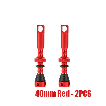 2pcs Bike Tubeless Valve Stem 40mm 44mm 60mm with Integrated Presta Valve Core Removal Tool Cap For MTB Road Bicycle Tire Rim