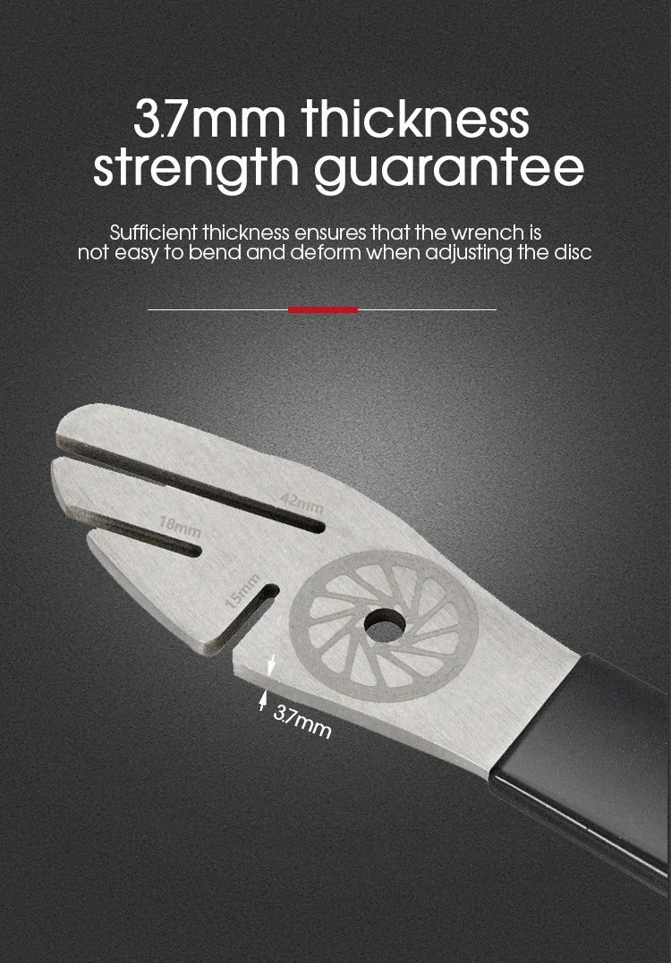 Bicycle Tool Disc Brake Rotor Alignment Truing Tools MTB Flattening Correction Wrench Stainless Steel Bike Repair Tool