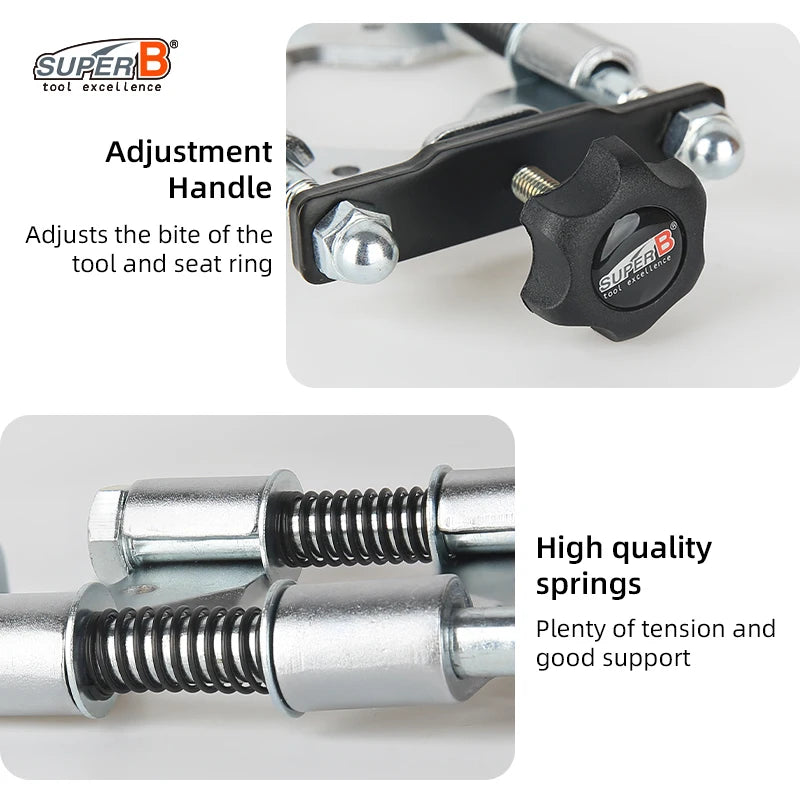 SUPER B Bicycle Repair Tools Crown Race Remover for 1", 1-1/8", 1-1/4" and 1-1/2" Fork with Replaceable Blades Design
