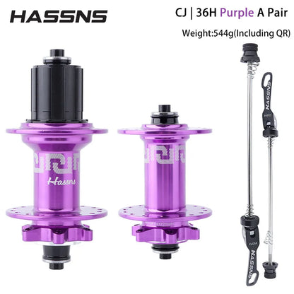 HASSNS  Hub 6-Pawl 72T QR 32H/36H 4-Sealed Bearings Disc Brake Freehub for 7-12 Speed Dirt Jump