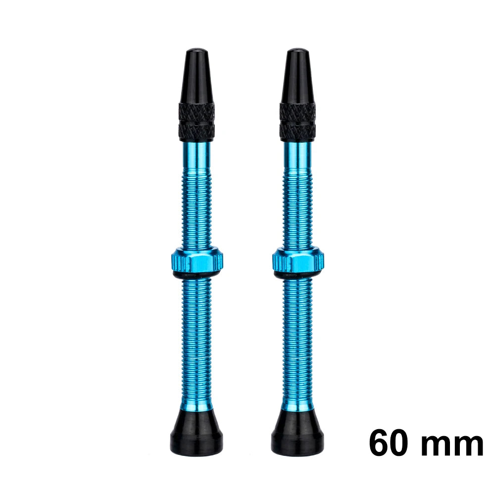 ZTTO Bicycle Tubeless Valves Stems 60mm Presta 40mm No Tubes FV With Integrated Valve Core for Road bike MTB Tire