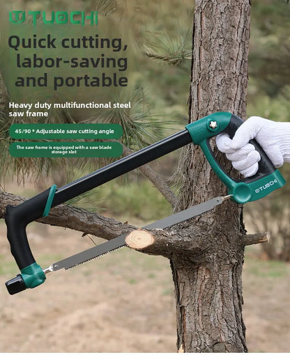 Hacksaw Home Mini Hand Saw, Bow Multipurpose Iron Saw, Rack Woodworking Tools Metal Cutting Small Data