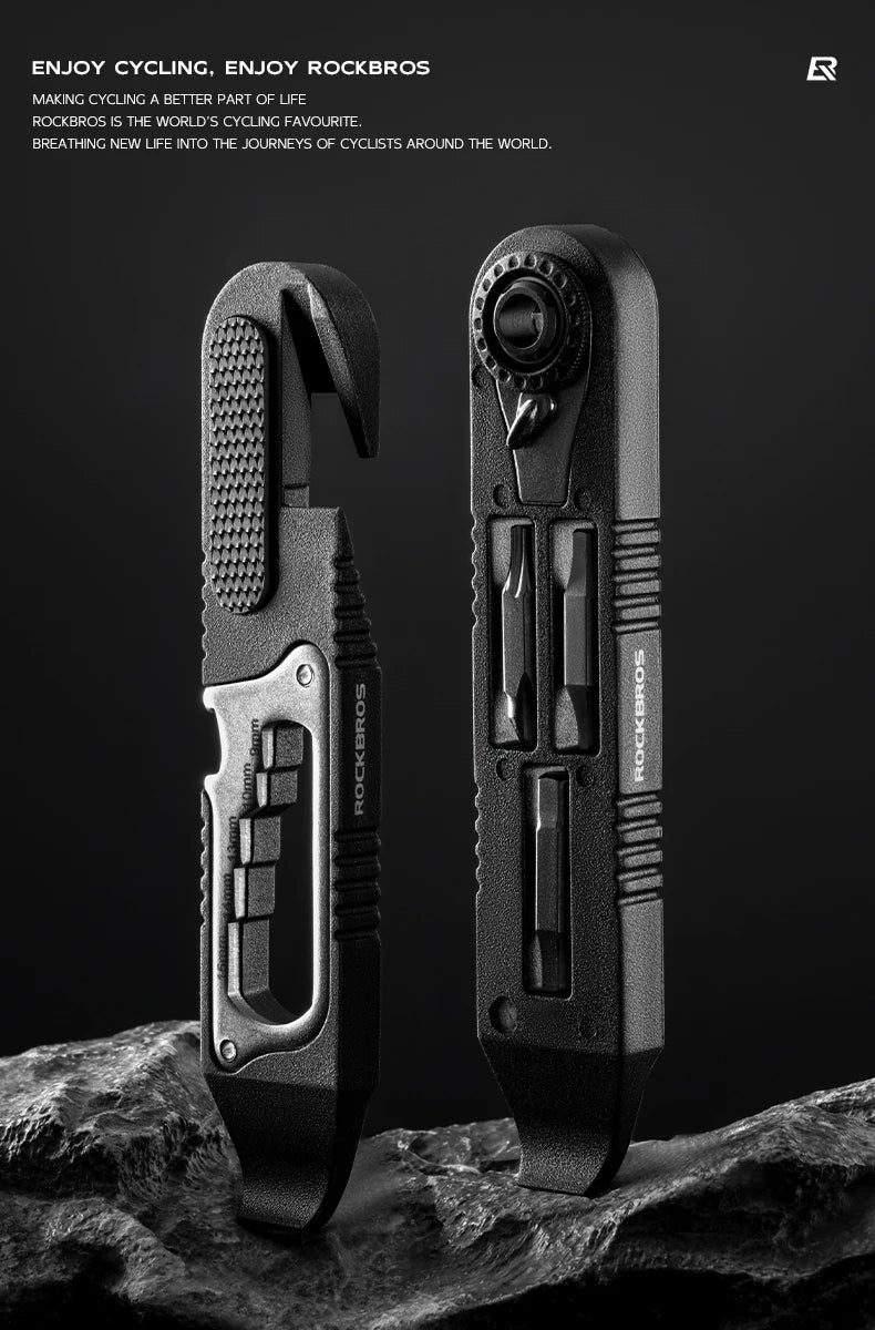 ROCKBROS Multifunctional Portable Tire Levers Ratchet Wrench