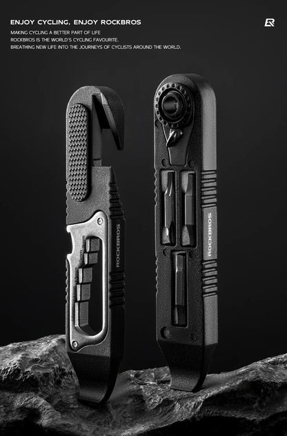 ROCKBROS Multifunctional Portable Tire Levers Ratchet Wrench