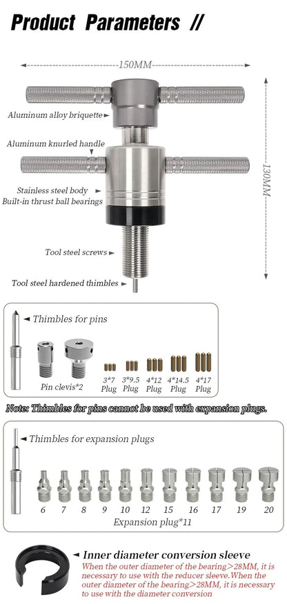 Bicycle Hub Bearing Tools