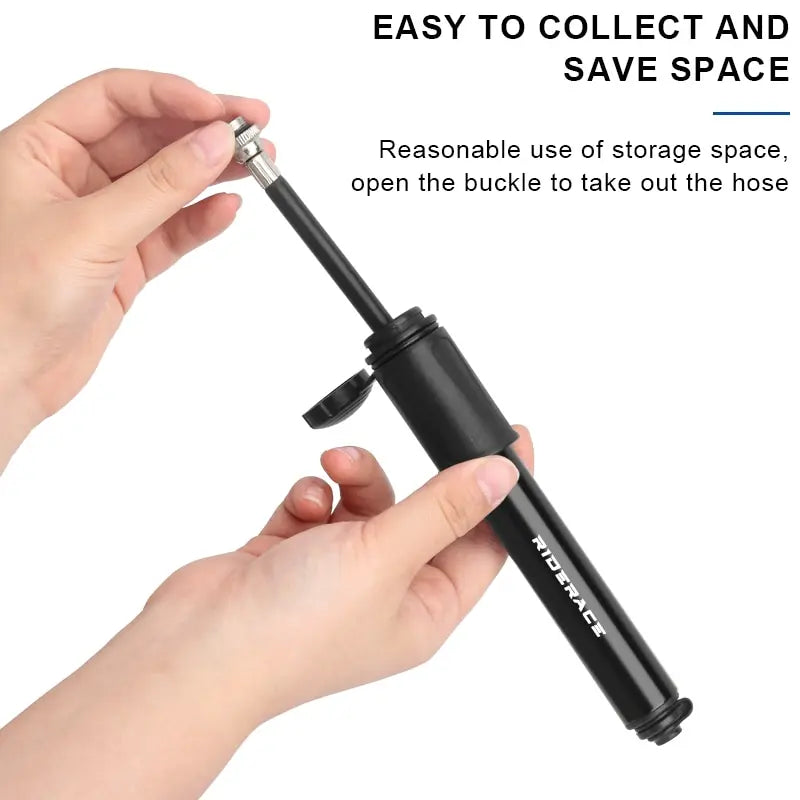 RIDERACE Portable Mini Tire Inflator Schrader Presta Valve