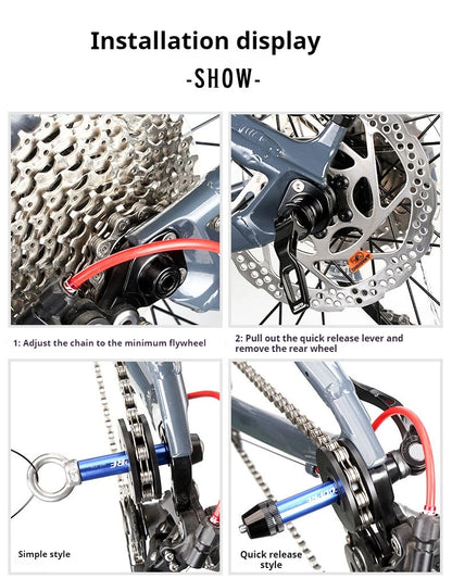 TOOPRE Chain Holder Virtual Flywheel Bicycle Mountain Road Washing Chain Chain Holder Tensioner Tool