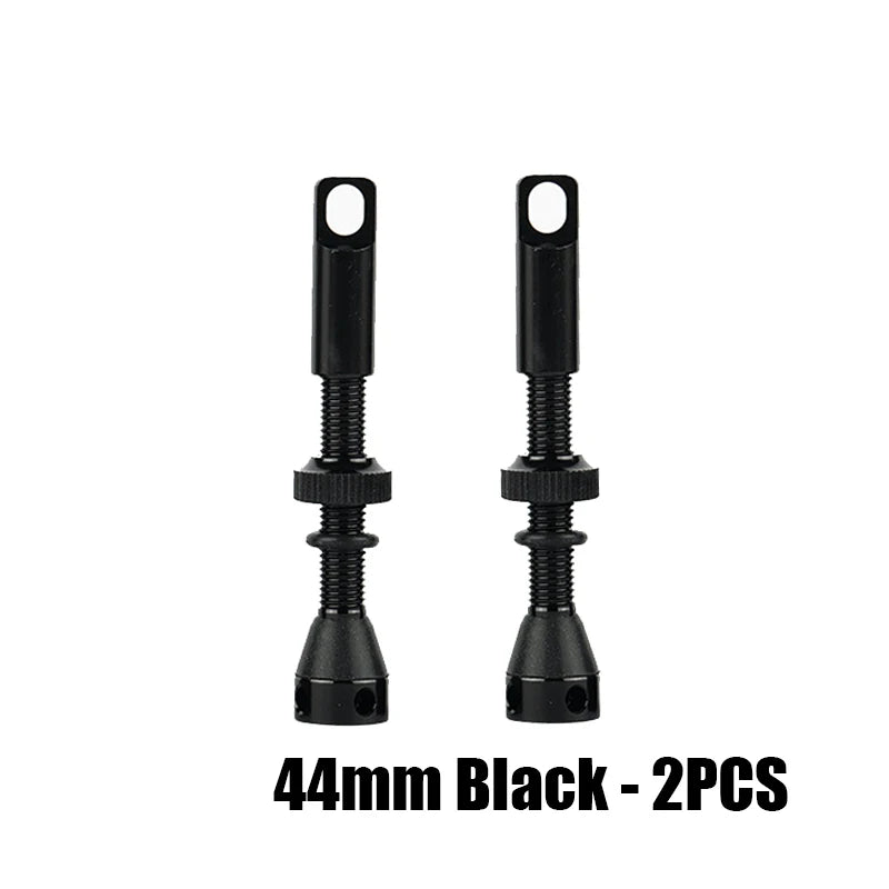 2pcs Bike Tubeless Valve Stem 40mm 44mm 60mm with Integrated Presta Valve Core Removal Tool Cap For MTB Road Bicycle Tire Rim