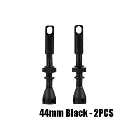 2pcs Bike Tubeless Valve Stem 40mm 44mm 60mm with Integrated Presta Valve Core Removal Tool Cap For MTB Road Bicycle Tire Rim