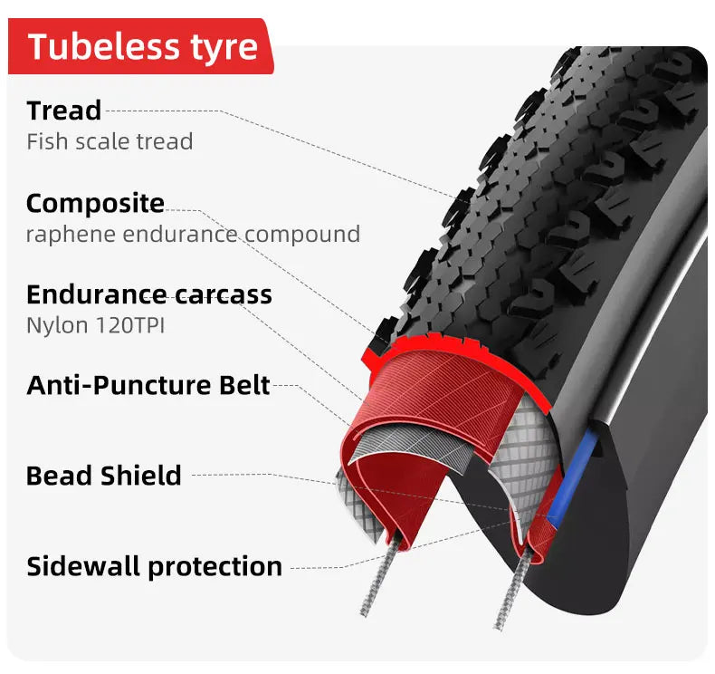 Vittoria Bicycle Road Tubeless Tire 700x33C/37C/40C TERRENO DRY Gravel Endurance 120TPI for Long Distance Cycling